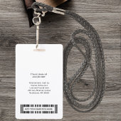 Persoonlijke Logo van het Ziekenhuis Werknemer en  Badge