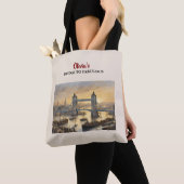 Persoonlijke London Tower Bridge Schouder Tote Tas (Dichtbij)