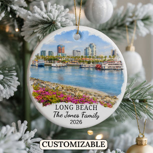 Persoonlijke Long Beach Versiering Aangepast Calif Keramisch Ornament