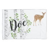 Persoonlijke loods Hoesjes Deer Doe Buck Woodland  Kussensloop (Voorkant-Rechts)