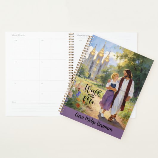 Persoonlijke 'Loop met Mij' Christelijke LDS Plann Planner (Display)