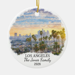 Persoonlijke Los Angeles Versiering, Californië Keramisch Ornament