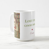 Persoonlijke “Lost in a Good Book” mok (Voorkant links)