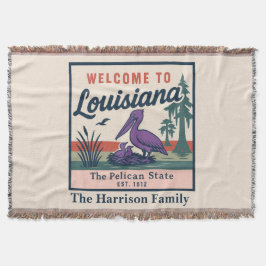 Persoonlijke Louisiana Worpdeken Deken