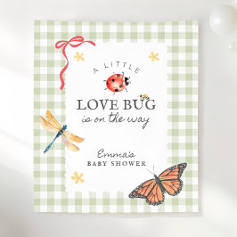 Persoonlijke Love Bug op Weg Baby Shower Decoratie Wandkleed