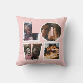 Persoonlijke LOVE Fotocollage Cadeau Kussen