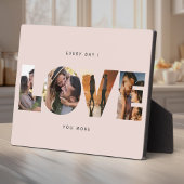 Persoonlijke LOVE Fotocollage Modern Minimalistisc Fotoplaat