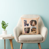Persoonlijke LOVE Fotocollage Romantisch Cadeau Kussen (Stoel)