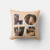 Persoonlijke LOVE Fotocollage Romantisch Cadeau Kussen (Voorkant)