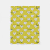 Persoonlijke Love Heart Naam Deken (Voorkant)