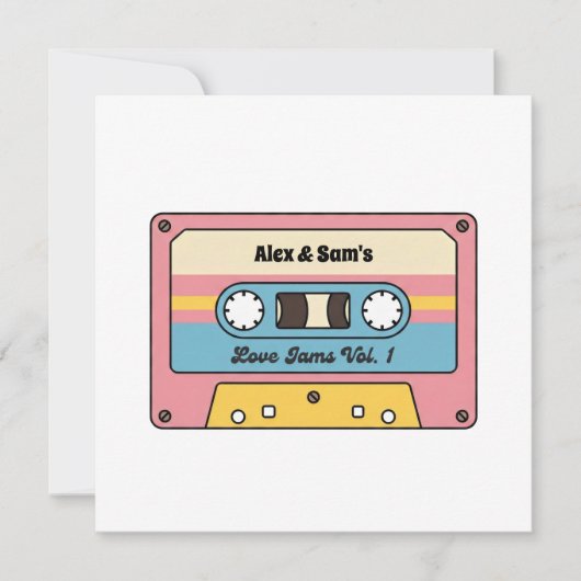 Persoonlijke Love Jams Cassettebandje – Aangepaste (Voorkant)