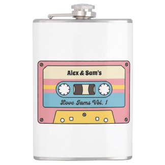 Persoonlijke Love Jams Cassettebandje – Aangepaste Heupfles