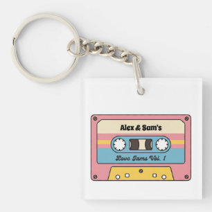 Persoonlijke Love Jams Cassettebandje – Aangepaste Sleutelhanger