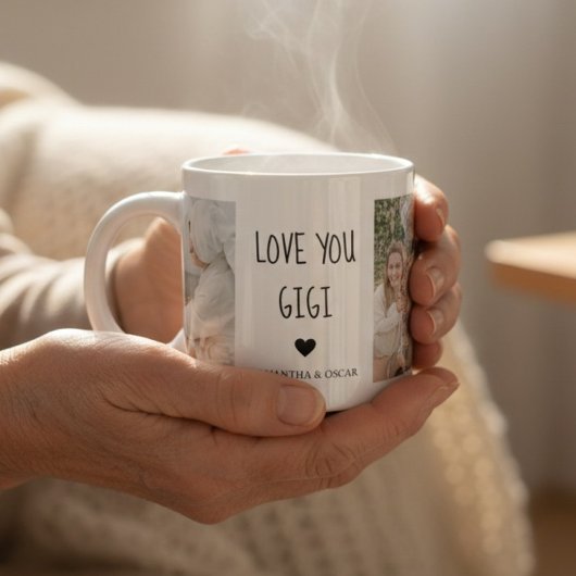 Persoonlijke 'Love You Gigi' Gigi-foto Espresso Kop