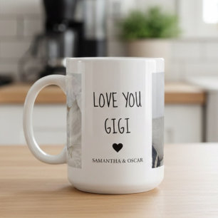 Persoonlijke 'Love You Gigi' Gigi-foto Koffiemok