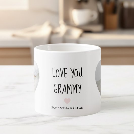 Persoonlijke 'Love You Grammy' | Aangepaste Cadeau Espresso Kop