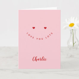 Persoonlijke Love You Lots, Modern Minimaal Hart Kaart