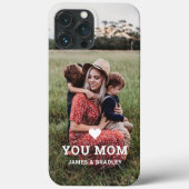 Persoonlijke 'Love You Moeder' Foto Hart Case-Mate iPhone Case (Achterkant)