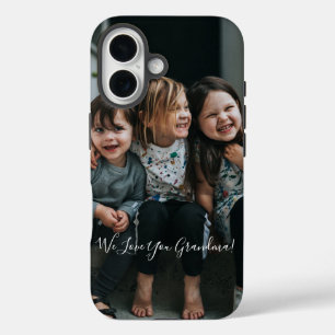 Persoonlijke Love You Oma Foto met de Hand Geschre iPhone 16 Hoesje