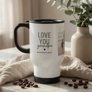 Persoonlijke 'Love You Opa' Foto Beker Reisbeker