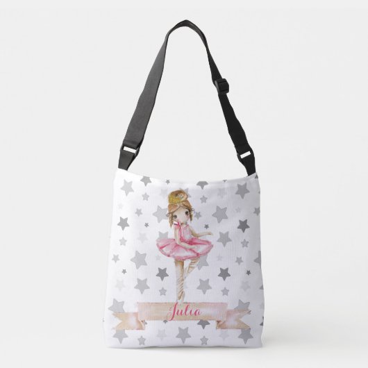 Persoonlijke Lovely Ballerina - Ballet Bag Crossbody Tas (Voorkant)