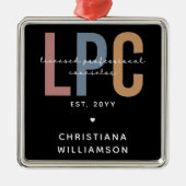 Persoonlijke LPC-licentieverlener voor professiona Metalen Ornament (Voorkant)