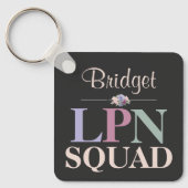 Persoonlijke LPN-team bloemnaam Sleutelhanger (Voorkant)