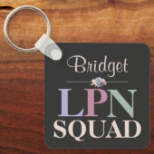 Persoonlijke LPN-team bloemnaam Sleutelhanger (Voorkant)