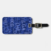 Persoonlijke luchthavencodes bagagelabel (Voorkant horizontaal)