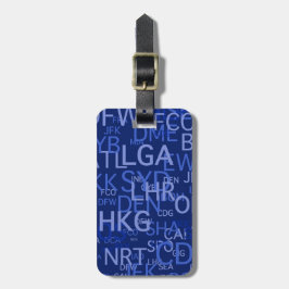 Persoonlijke luchthavencodes bagagelabel