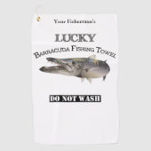 Persoonlijke Lucky Barracuda Vissen Towel Golfhanddoek (Voorkant)