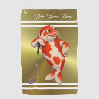 Persoonlijke Lucky Koi Golfhanddoek