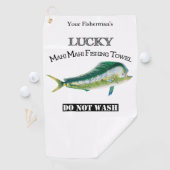 Persoonlijke Lucky Mahi Mahi Vissen Towel Golfhanddoek (Insitu)