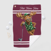 Persoonlijke Lucky Moose Golfhanddoek (Insitu)