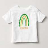 Persoonlijke Lucky Rainbow St. Patrick's Day Kinder Shirts (Voorkant)