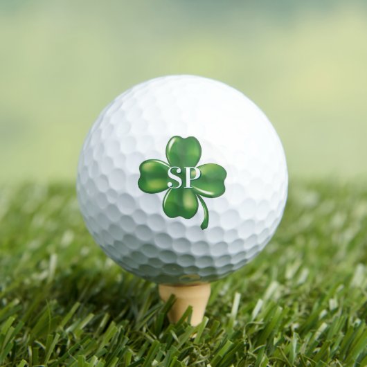 Persoonlijke Lucky Shamrock 4 Leaf Clover Golfballen (Insitu Shirt)