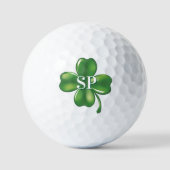 Persoonlijke Lucky Shamrock 4 Leaf Clover Golfballen (Voorkant)