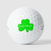 Persoonlijke Lucky Shamrock Golf Balls Golfballen (Voorkant)