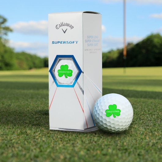 Persoonlijke Lucky Shamrock Golf Balls Golfballen