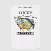 Persoonlijke Lucky Sunfish Vissen Towel Golfhanddoek (Voorkant)