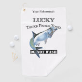 Persoonlijke Lucky Tarpon Vissen Towel Golfhanddoek (Insitu)