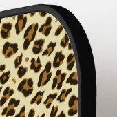 Persoonlijke luipaard afdrukken - Meisjes Pickleba Pickleball Paddle (Links Detail)