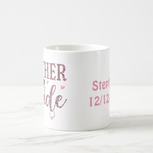 Persoonlijke luipaard Afdrukmoeder van bride Gift Koffiemok (Center)