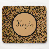 Persoonlijke luipaard Mousepad Muismat (Voorkant)