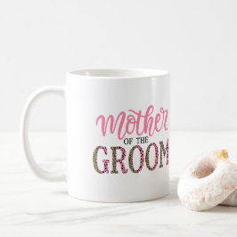 Persoonlijke luipaard printmoeder van groom Gift Koffiemok