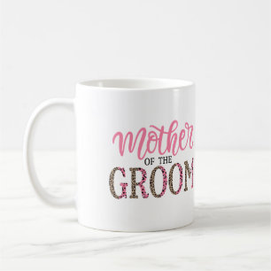 Persoonlijke luipaard printmoeder van groom Gift Koffiemok