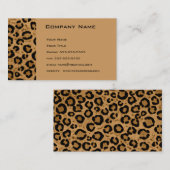 Persoonlijke luipaard Visitekaartjes (Voorkant / Achterkant)