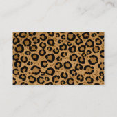 Persoonlijke luipaard Visitekaartjes (Achterkant)