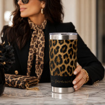 Persoonlijke Luipaardbontumbler | 20oz Kop