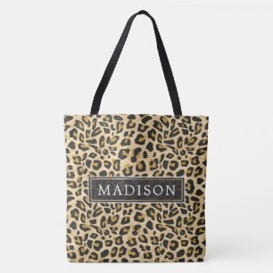 Persoonlijke Luipaardprint Tote Bag